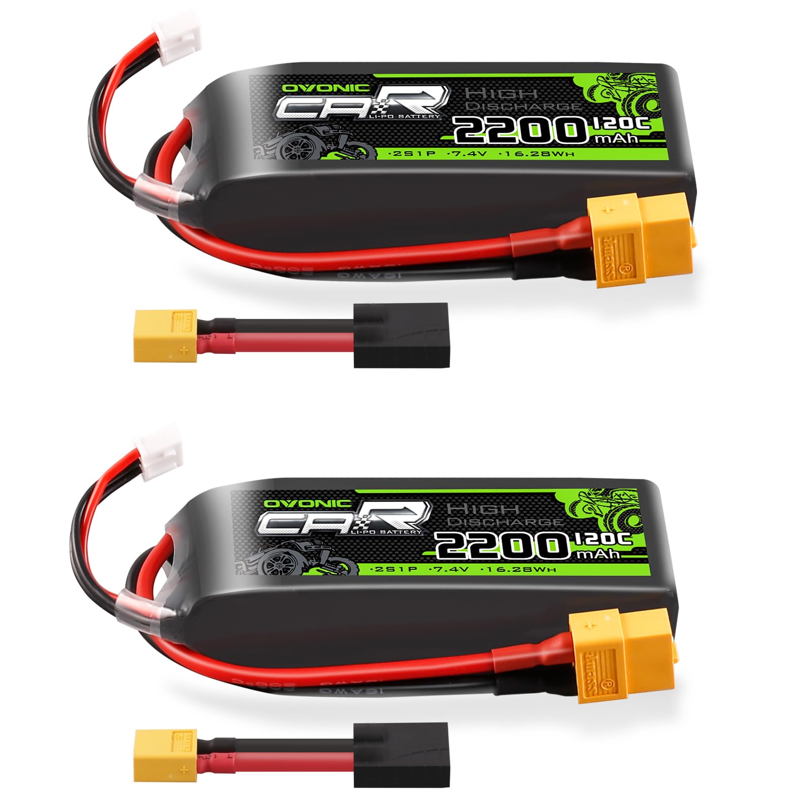 Ovonic 2S Lipo Battery 2200mah 120C 7.4V RC CAR Lipo Battery