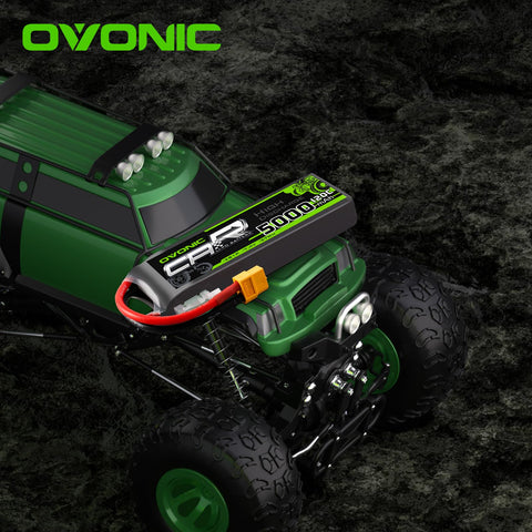 2xOVONIC 2S Lipo Battery 5000mAh 7.4V 120C WIth TRA Plug RC Car Trucks 1/8 1/10 RC Vehicles Boats RC Models