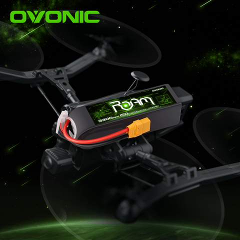 Ovonic Roam Series 6S Lipo Battery 3300mAh 6S1P 150C 22.2V Long Range Lipo Battery with XT90 Plug for 6-7inch Long Range Cinelifter Multirotor X-Class