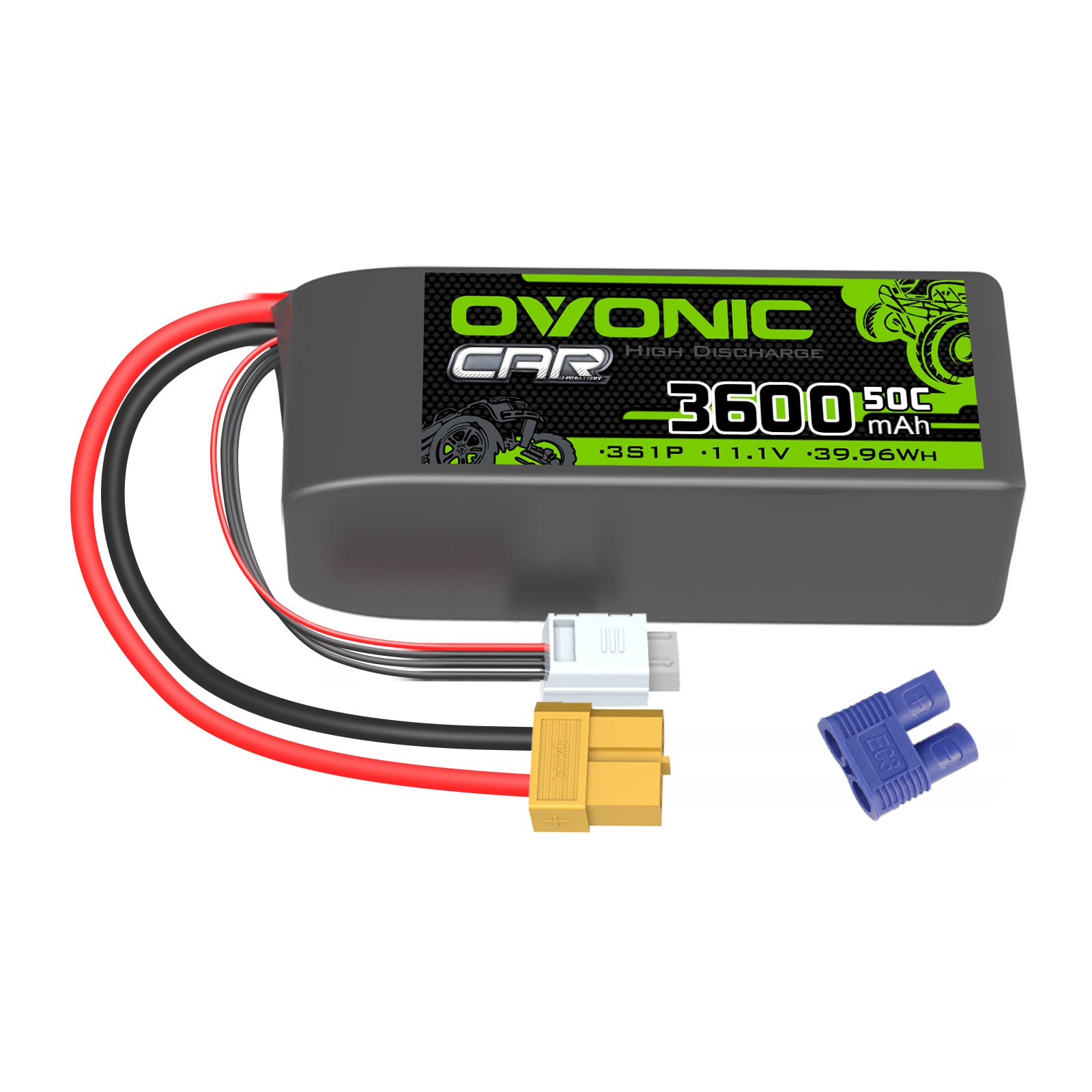 Ovonic 3S 3600mAh 50C 11.1V LiPo Battery for 1/10 Rock Crawler