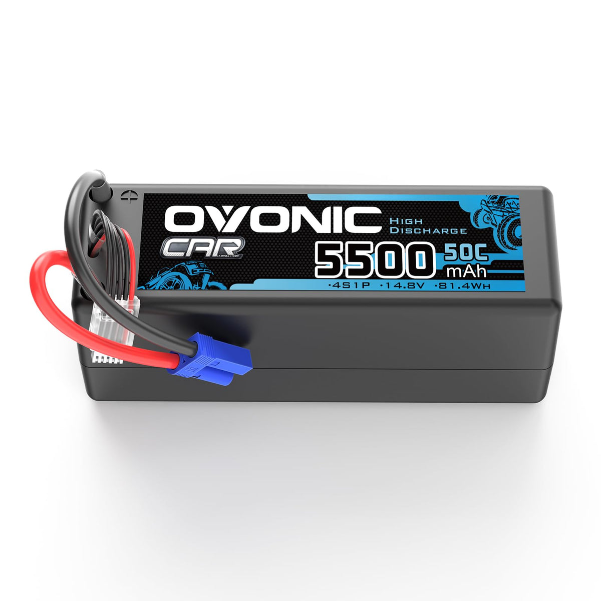 Ovonic 4S Lipo Battery 5500mah 4S1P 50C 14.8V Lipo Battery With EC5