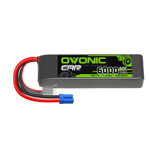 Ovonic 60C 4S 6000mAh LiPo Battery for 1/8 scale RC Car 