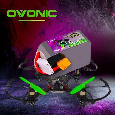 2×Ovonic Rebel 2.0 6S Lipo Battery 1550mAh 6S1P 150C 22.2V FPV LiPo Battery with XT60 Plug for FPV Racing Freestyle Cinewhoop Toothpick Long Range Drone