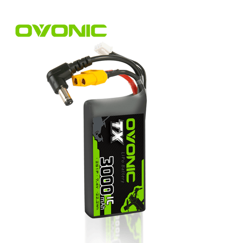 Ovonic 2S 3000mAh 7.4V 1C LiPo for FPV freestyle