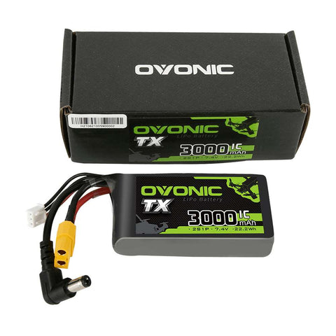 Ovonic 2S 3000mAh 7.4V 1C LiPo for FPV quadcopters