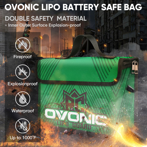 OVONIC Lipo Safe Bag Fireproof E×plosionproof Bag